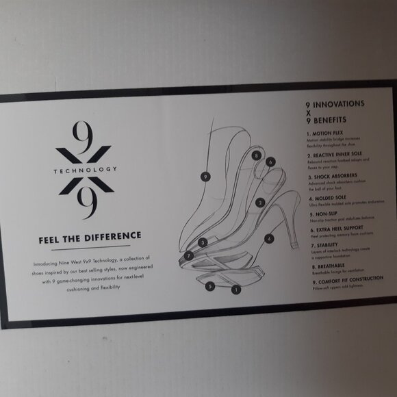 NIB Nine West Tryme Pointy Toe Ankle Boots - Leather Upper Size 12 - Picture 7 of 9